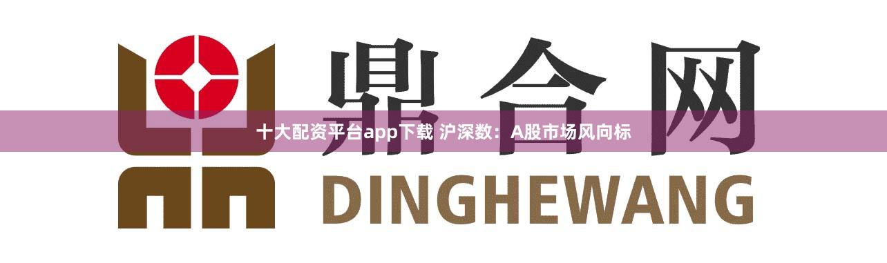 十大配资平台app下载 沪深数:A股市场风向标